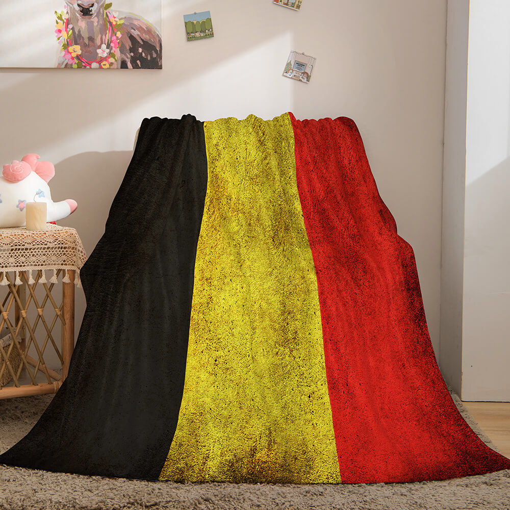 Famous Country National Flag Flannel Fleece Throw Blanket Bedding Sets (Online Order Only)