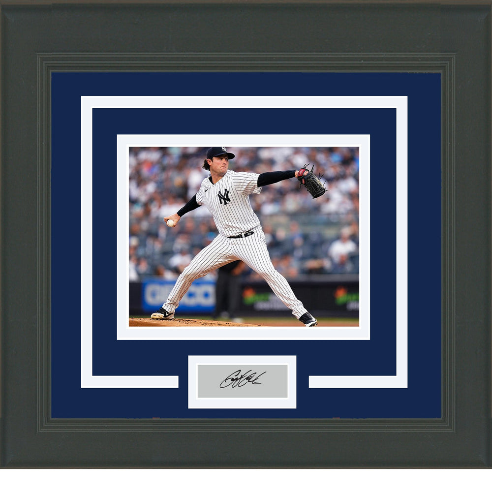 Framed Gerrit Cole Facsimile Laser Engraved Signature Auto New York Yankees 11x14 Baseball Photo (ONLINE ORDER ONLY)