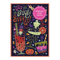 Get into the Spooky Spirit Greeting Card 60 Piece Jigsaw Puzzle Galison