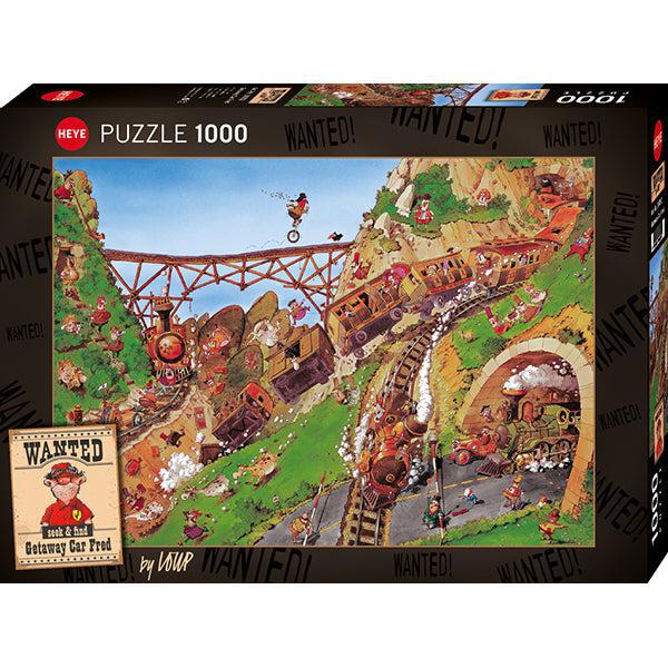Getaway Car Fred Wanted Seek & Find 1000 Piece Jigsaw Puzzle Heye (ONLINE ORDER ONLY)