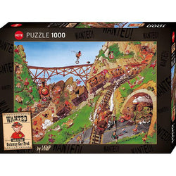 Getaway Car Fred Wanted Seek & Find 1000 Piece Jigsaw Puzzle Heye (ONLINE ORDER ONLY)
