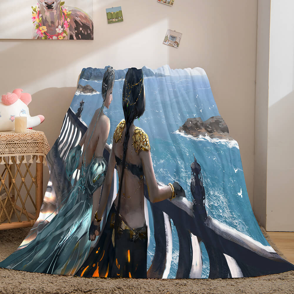 Ghost Blade Cosplay Flannel Fleece Blanket (Online Order Only)