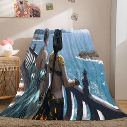 Ghost Blade Cosplay Flannel Fleece Blanket (Online Order Only)