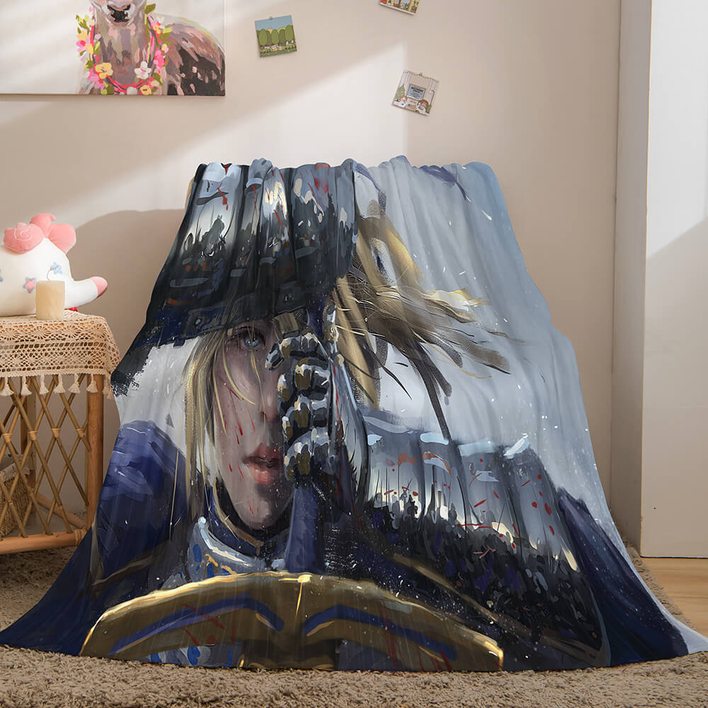 Ghost Blade Cosplay Flannel Fleece Blanket (Online Order Only)