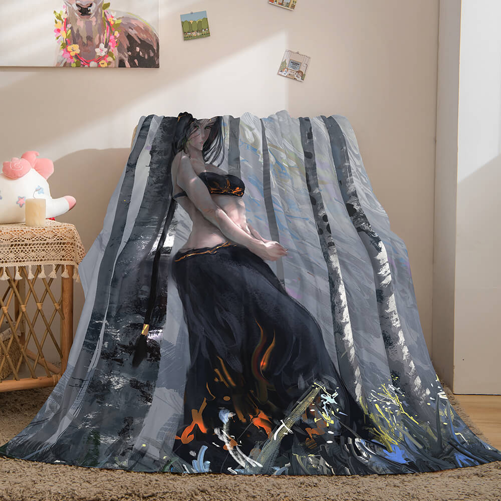 Ghost Blade Cosplay Flannel Fleece Blanket (Online Order Only)