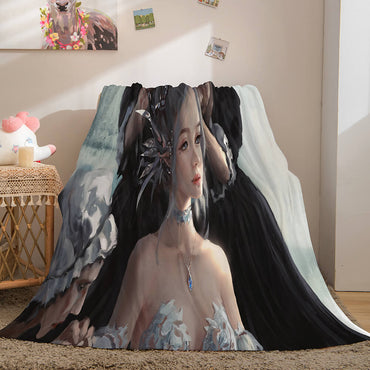 Ghost Blade Cosplay Flannel Fleece Blanket (Online Order Only)