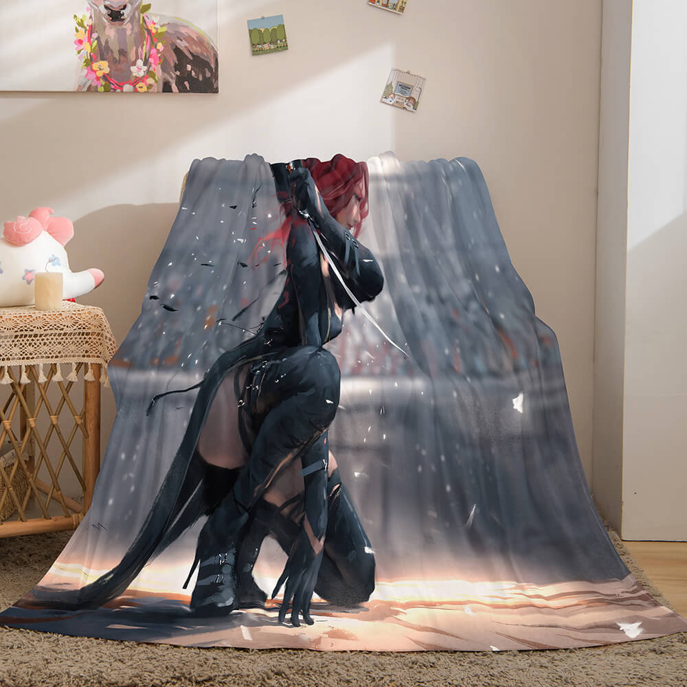 Ghost Blade Cosplay Flannel Fleece Blanket (Online Order Only)