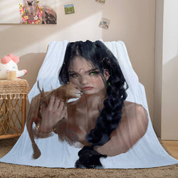 Ghost Blade Cosplay Flannel Fleece Blanket (Online Order Only)