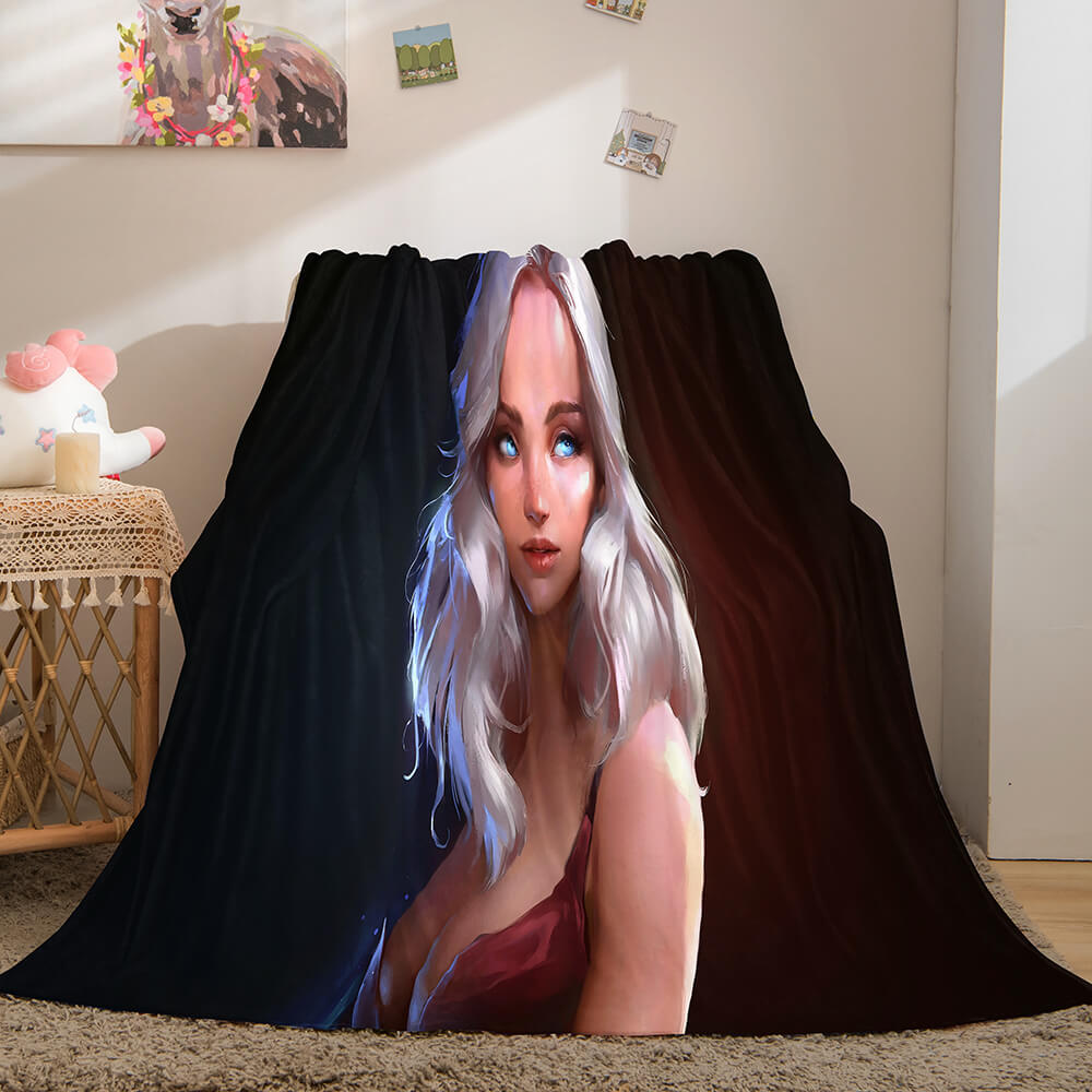 Ghost Blade Cosplay Flannel Fleece Blanket (Online Order Only)