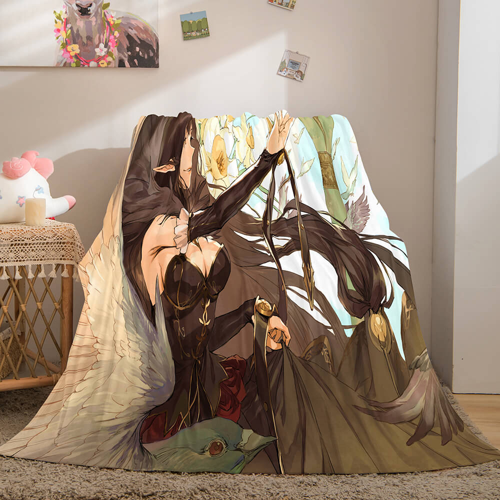 Ghost Blade Cosplay Flannel Fleece Blanket (Online Order Only)