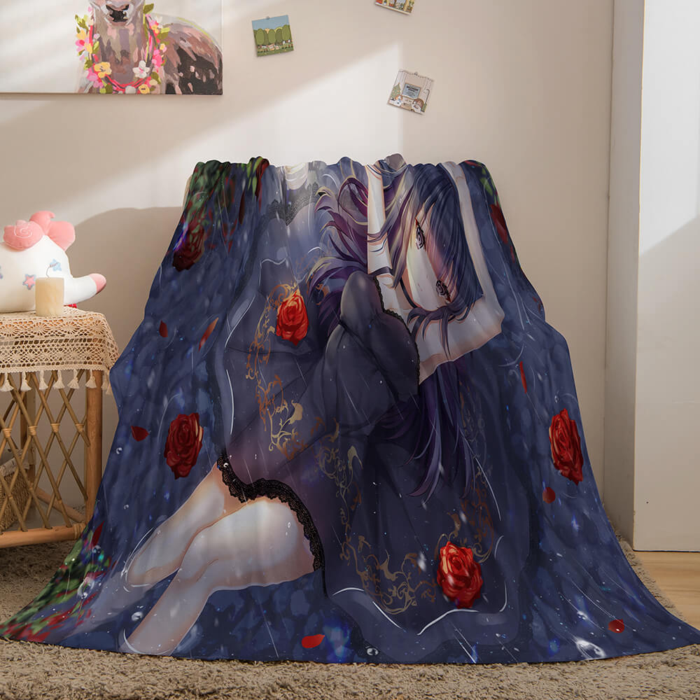 Ghost Blade Cosplay Flannel Fleece Blanket (Online Order Only)