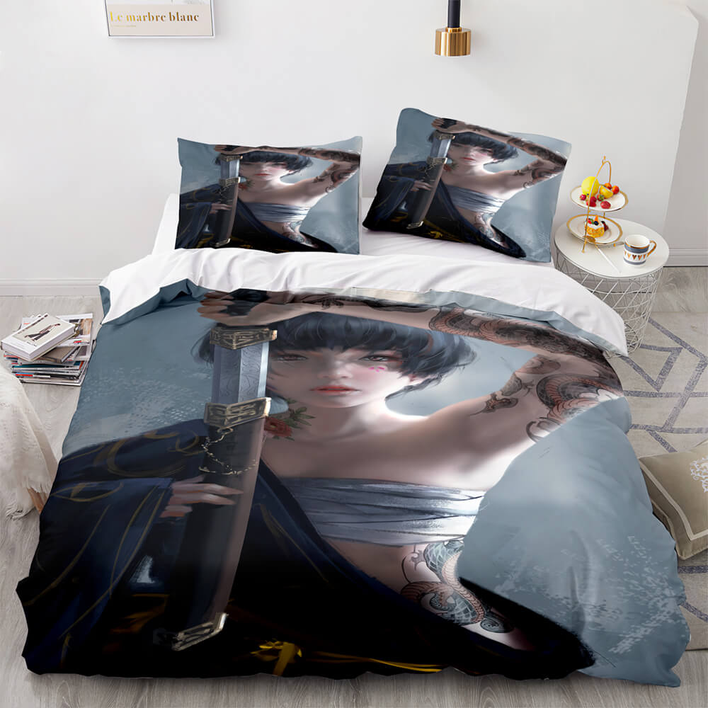 Ghost Knife Cosplay Bedding Sets Quilt Covers Without Filler (Online Order Only)