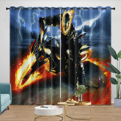 Ghost Rider Curtains Blackout Window Drapes Room Decoration (ONLINE ORDER ONLY)