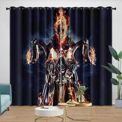 Ghost Rider Curtains Blackout Window Drapes Room Decoration (ONLINE ORDER ONLY)