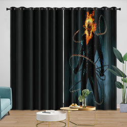 Ghost Rider Curtains Blackout Window Drapes Room Decoration (ONLINE ORDER ONLY)