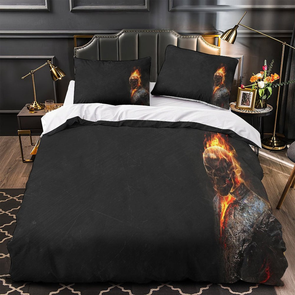 Ghost Rider Duvet Cover Kids Room Bedding Set Without Filler (ONLINE ORDER ONLY)