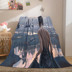 Game Ghost Blade Cosplay Flannel Fleece Blanket (Online Order Only)