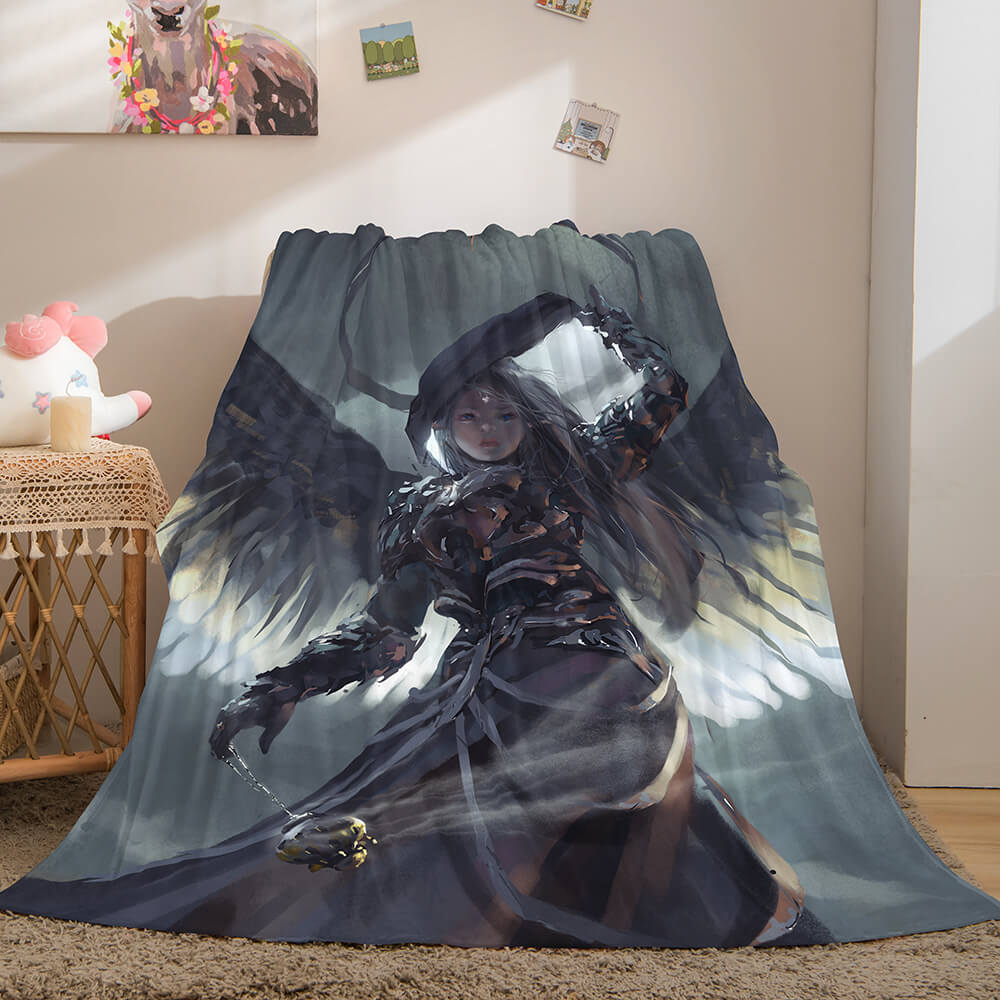Game Ghost Blade Cosplay Flannel Fleece Blanket (Online Order Only)