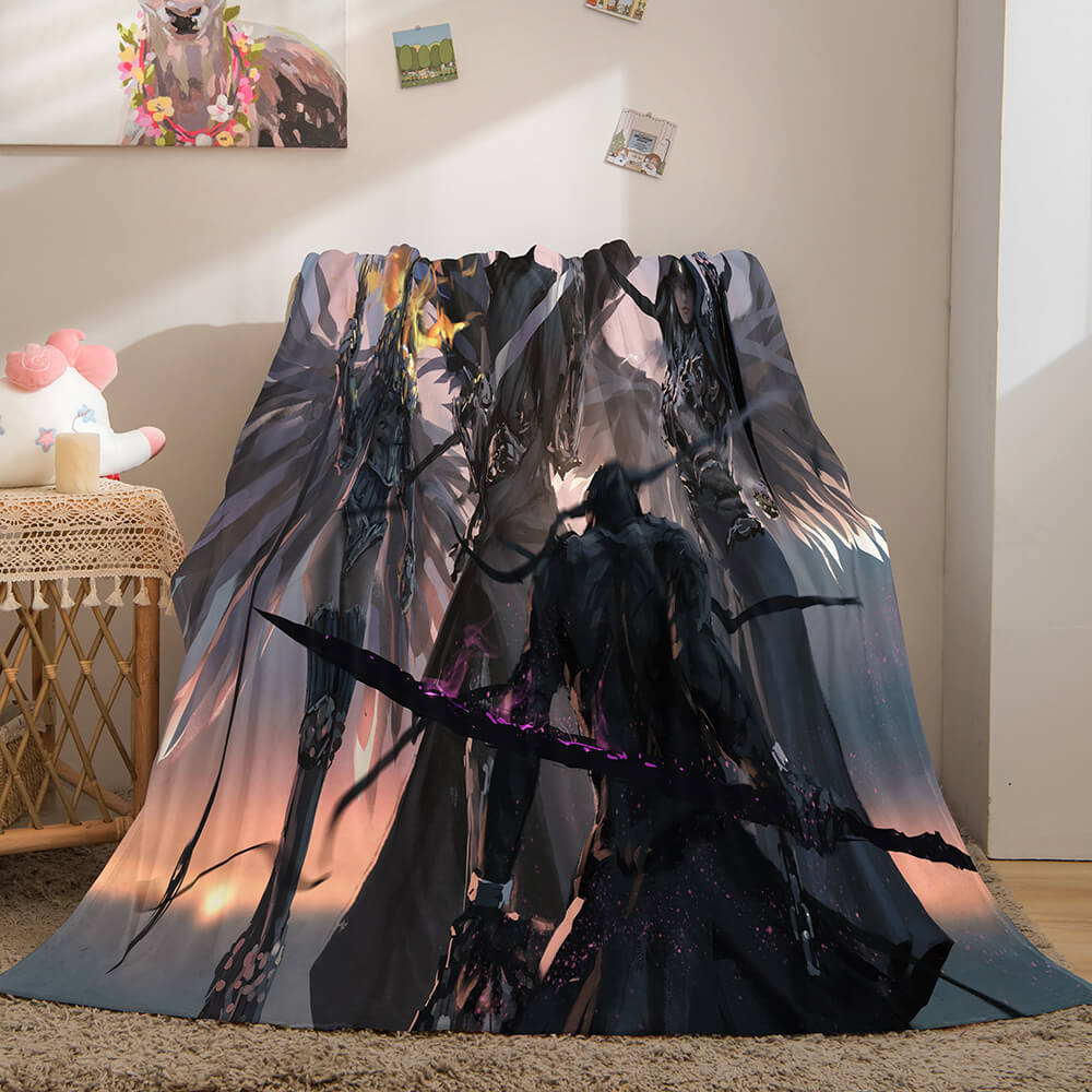 Game Ghost Blade Cosplay Flannel Fleece Blanket (Online Order Only)