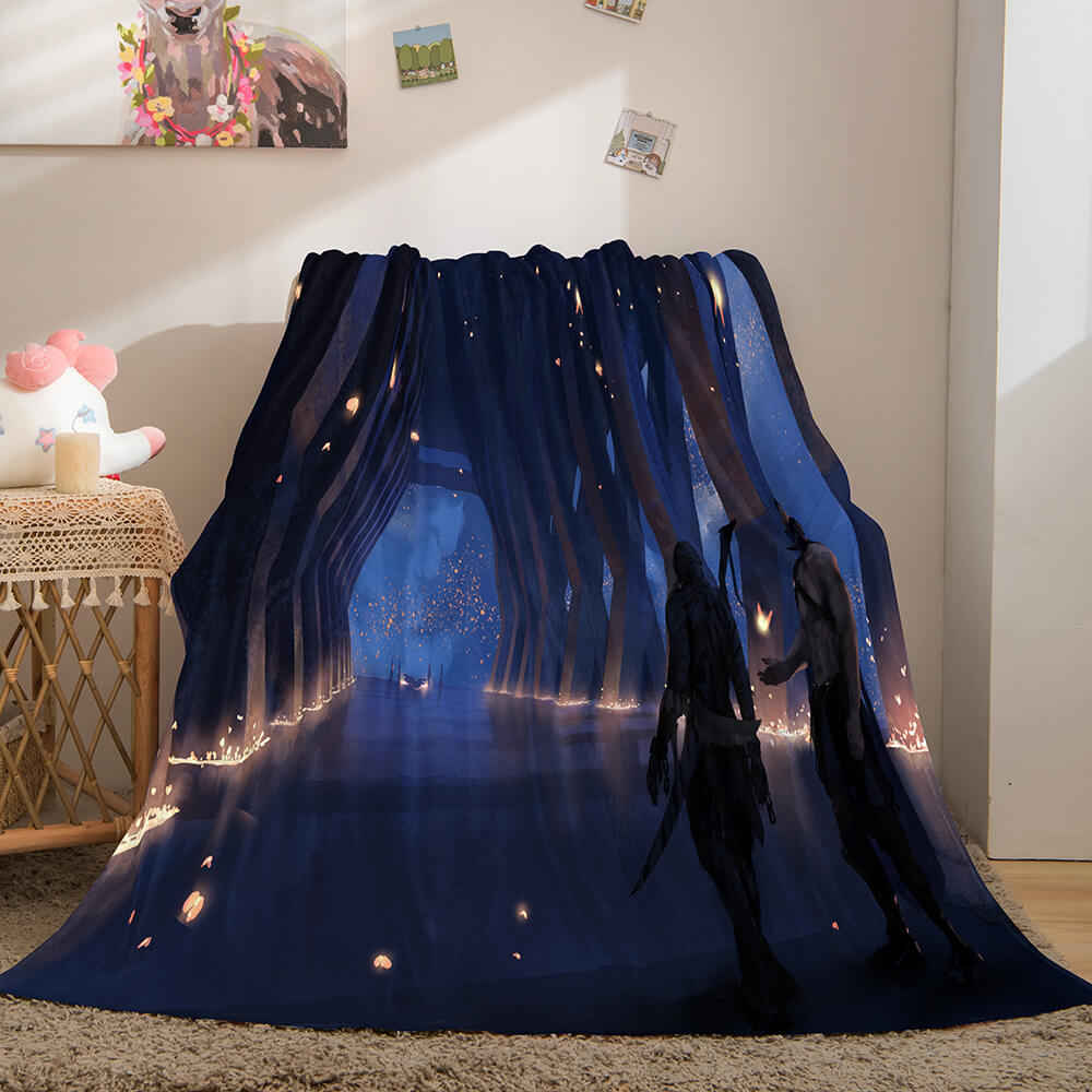 Game Ghost Blade Cosplay Flannel Fleece Blanket (Online Order Only)