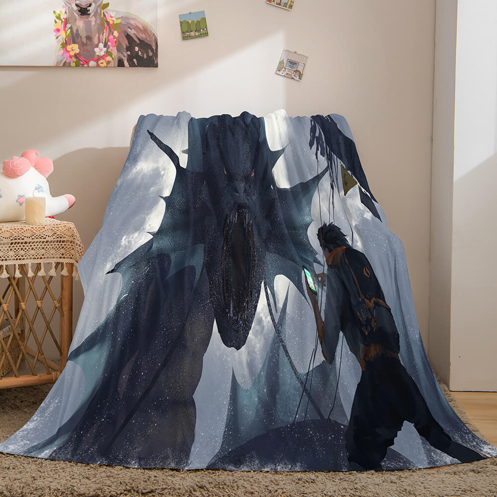 Game Ghost Blade Cosplay Flannel Fleece Blanket (Online Order Only)
