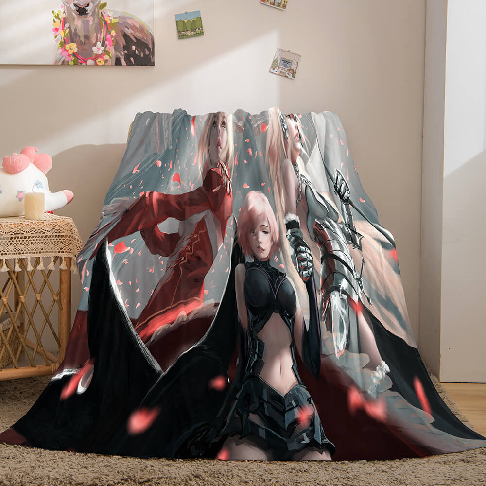 Game Ghost Blade Cosplay Flannel Fleece Blanket (Online Order Only)