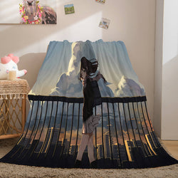 Game Ghost Blade Cosplay Flannel Fleece Blanket (Online Order Only)