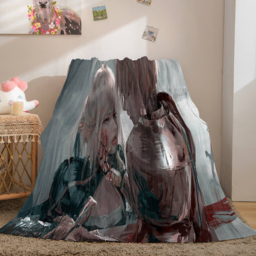 Game Ghost Blade Cosplay Flannel Fleece Blanket (Online Order Only)
