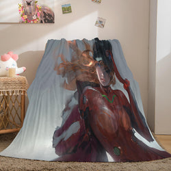 Game Ghost Blade Cosplay Flannel Fleece Blanket (Online Order Only)