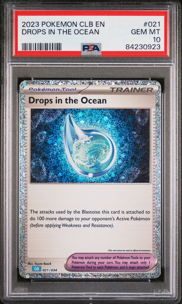 2023 POKEMON BLASTOISE & SUICUNE ex DECK DROPS IN THE OCEAN #21 PSA 10 (Online Order Only)