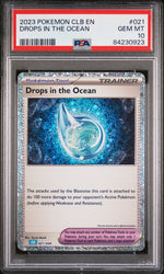 2023 POKEMON BLASTOISE & SUICUNE ex DECK DROPS IN THE OCEAN #21 PSA 10 (Online Order Only)