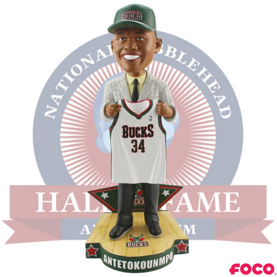 Giannis Antetokounmpo Draft Day Bobblehead - White Jersey (ONLINE ORDER ONLY)