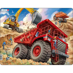 Giant Dump Truck 33 Piece Tray Jigsaw Puzzle Larsen