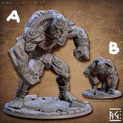 3D Printed Artisan Guild Giant Clay Golem Set Arcanists Guild 28mm 32mm (Online Only)