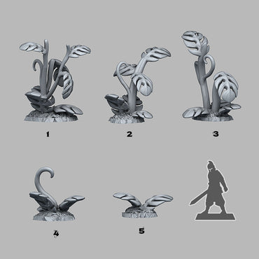 3D Printed Fantastic Plants and Rocks Giant Tropical Plants 28mm - 32mm D&D Wargaming (Online Only)