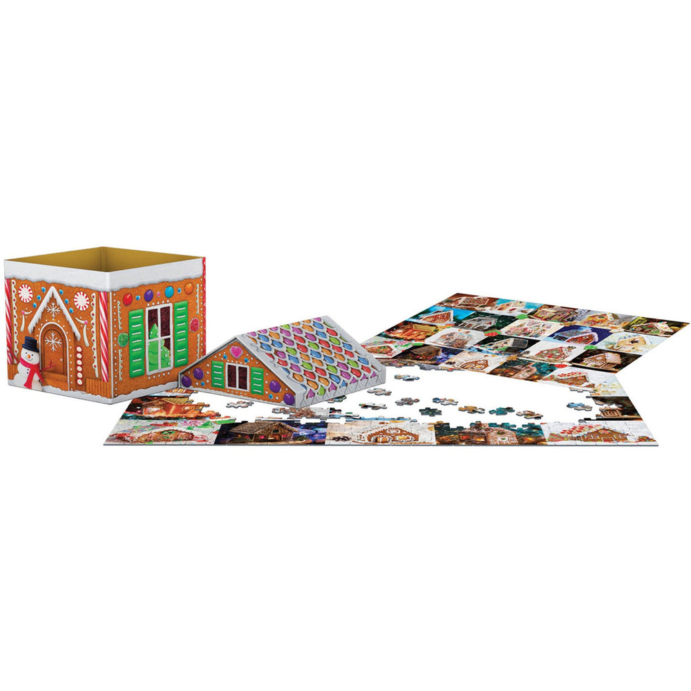 Gingerbread House 550 Piece Jigsaw Puzzle in Tin Eurographics (ONLINE ORDER ONLY)