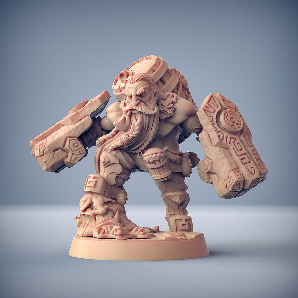 3D Printed Artisan Guild Gino Brewmaster Dwarven Oathbreakers 28mm 32mm (Online Only)