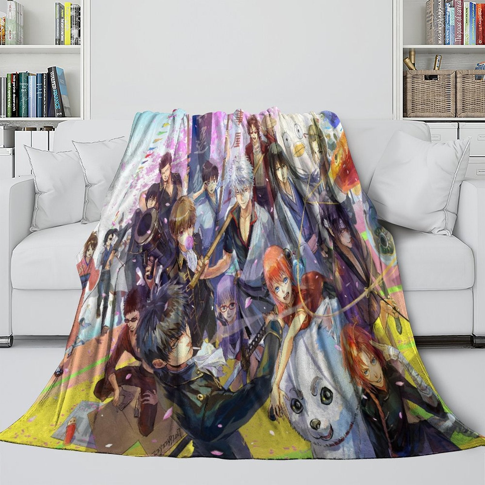 Gintama Blanket Flannel Fleece Throw Room Decoration (Online Order Only)