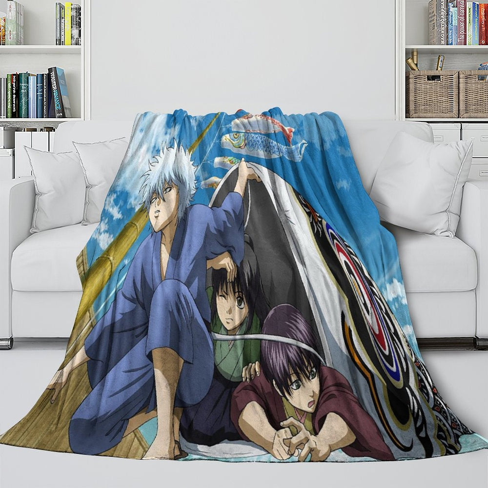 Gintama Blanket Flannel Fleece Throw Room Decoration (Online Order Only)