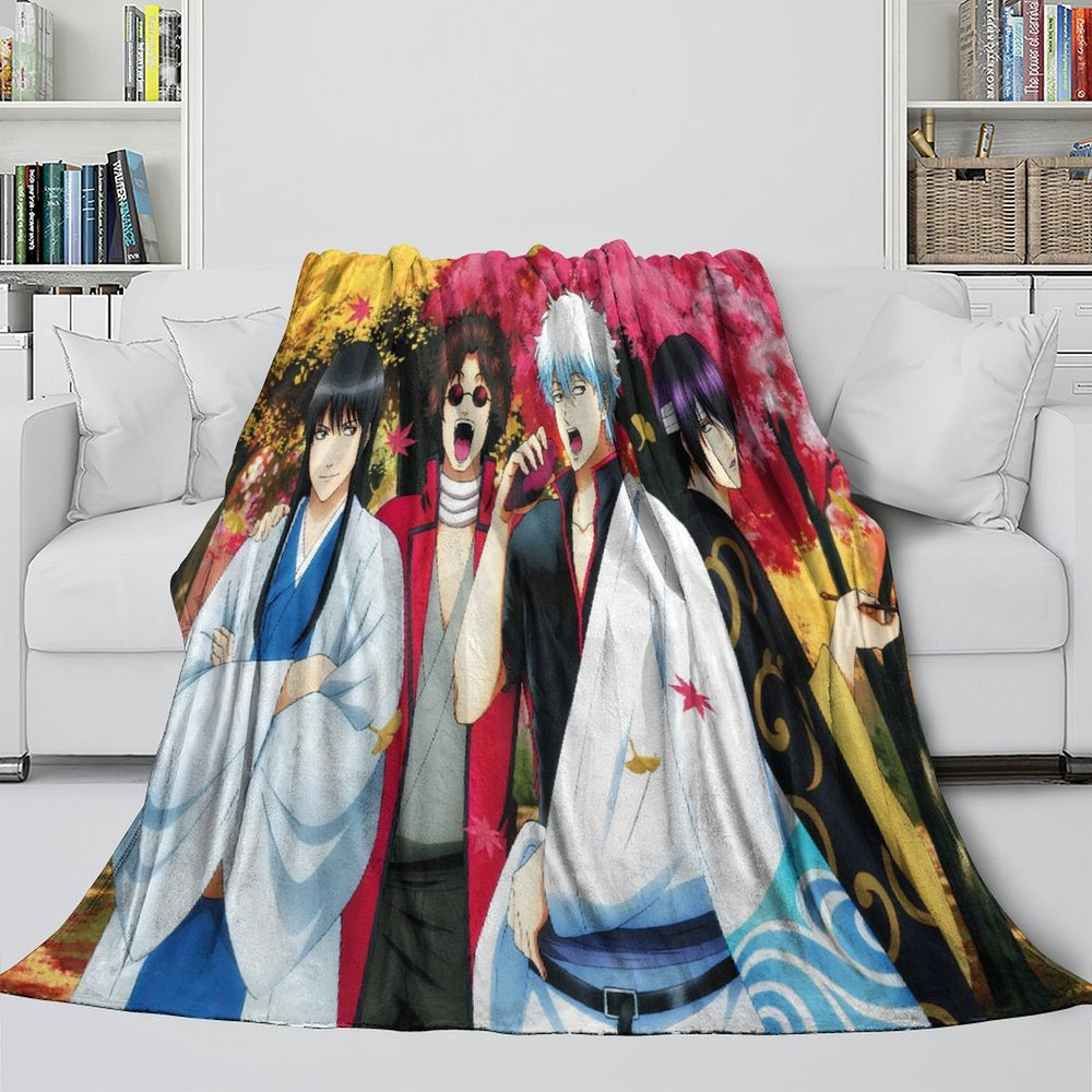 Gintama Blanket Flannel Fleece Throw Room Decoration (Online Order Only)