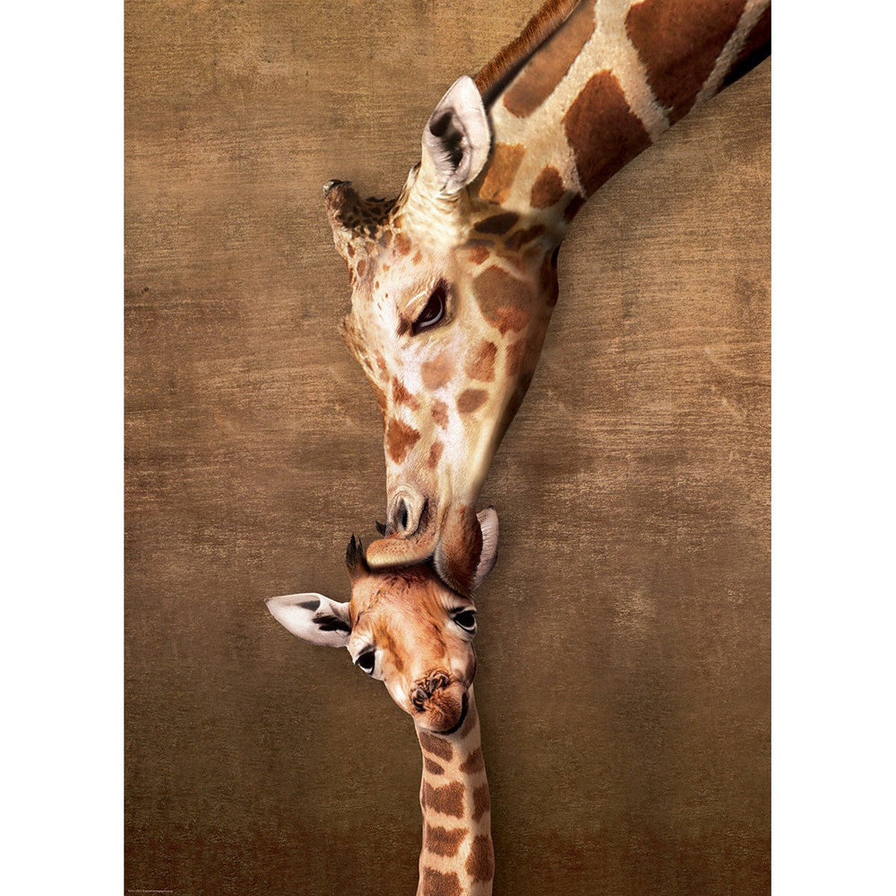 Giraffe Mother's Kiss 1000 Piece Jigsaw Puzzle Eurographics (ONLINE ORDER ONLY)