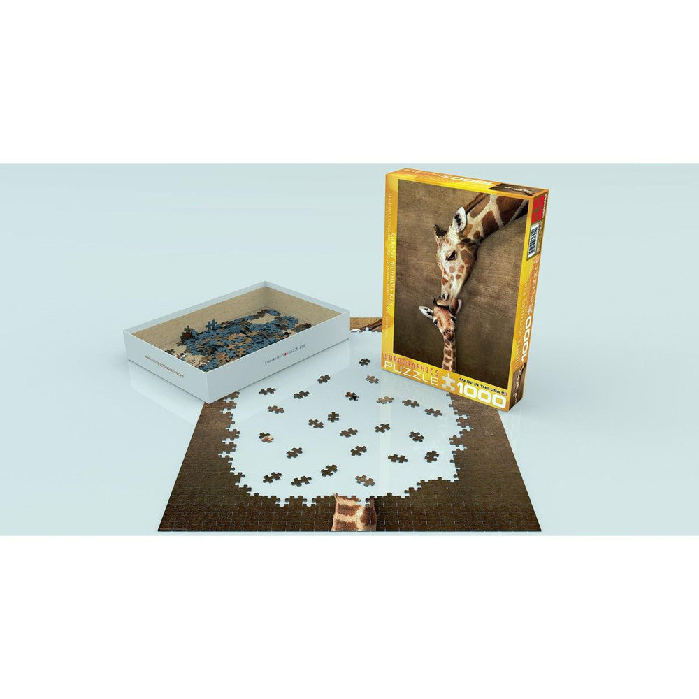 Giraffe Mother's Kiss 1000 Piece Jigsaw Puzzle Eurographics (ONLINE ORDER ONLY)
