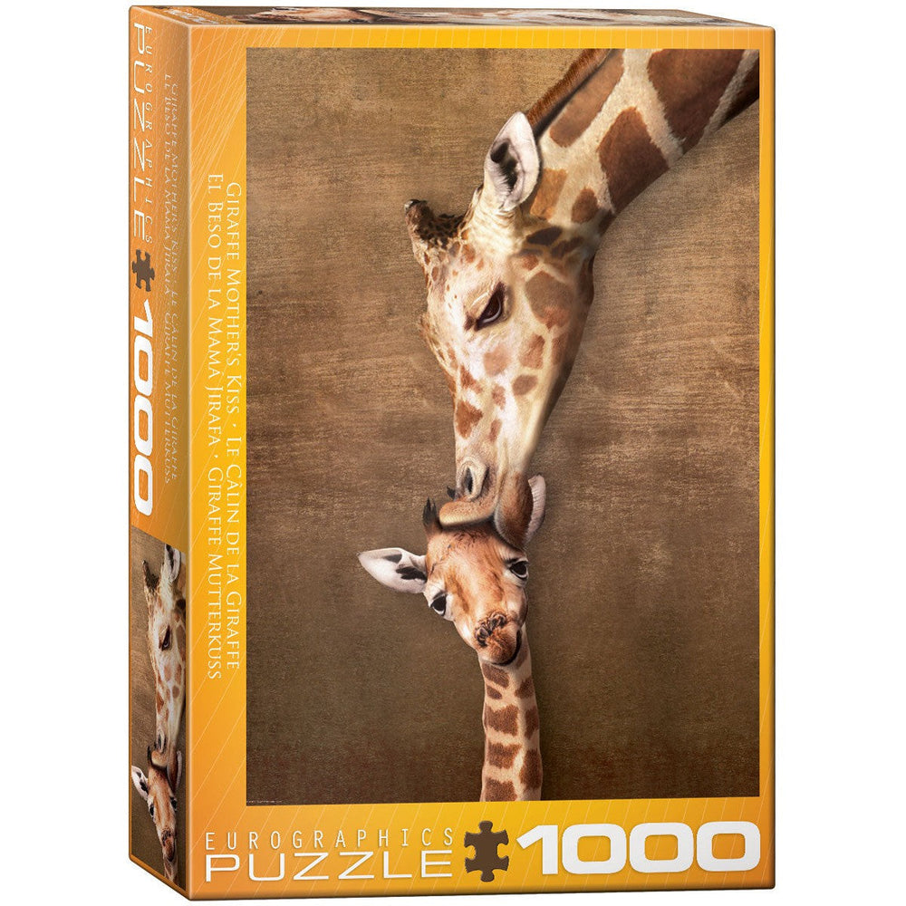 Giraffe Mother's Kiss 1000 Piece Jigsaw Puzzle Eurographics (ONLINE ORDER ONLY)