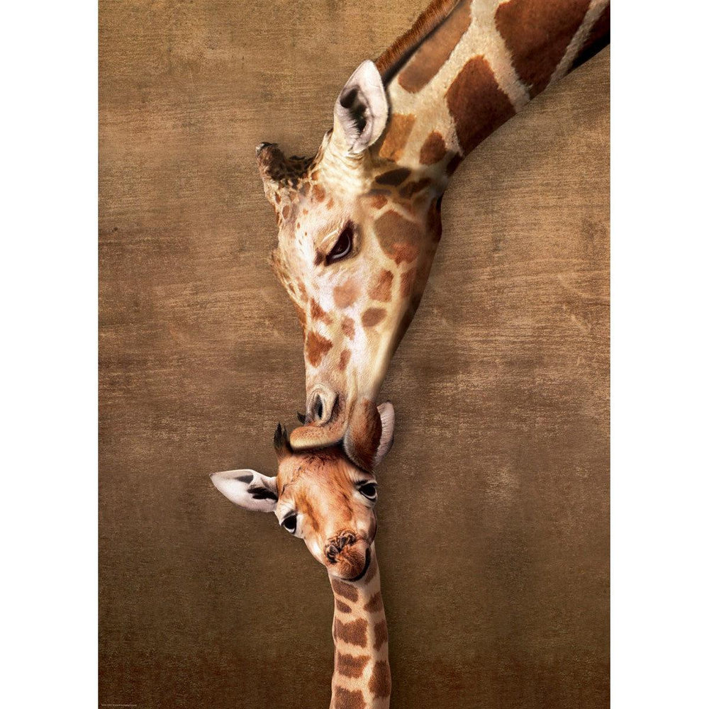 Giraffe Mother's Kiss 500 Piece Jigsaw Puzzle Eurographics (ONLINE ORDER ONLY)
