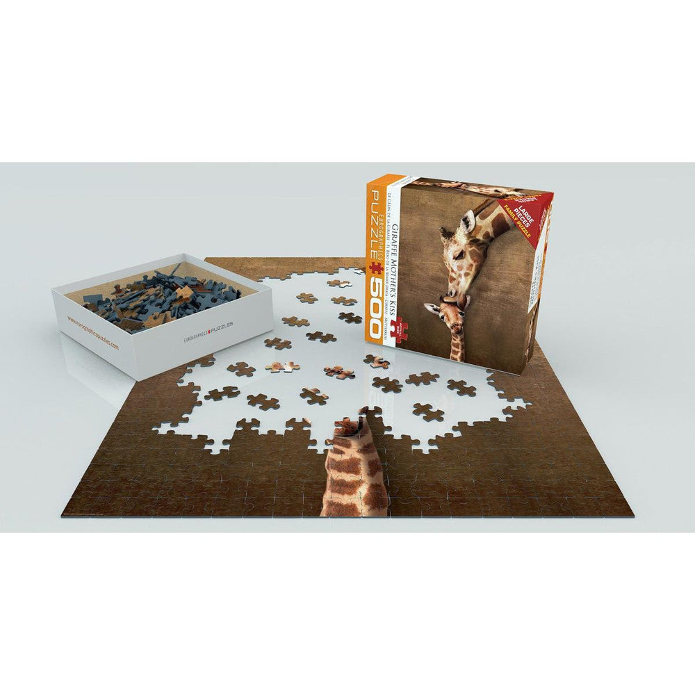 Giraffe Mother's Kiss 500 Piece Jigsaw Puzzle Eurographics (ONLINE ORDER ONLY)