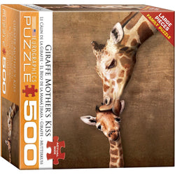 Giraffe Mother's Kiss 500 Piece Jigsaw Puzzle Eurographics (ONLINE ORDER ONLY)