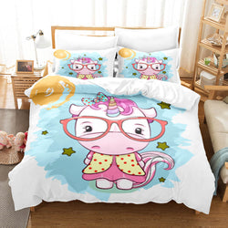 Girls Unicorn Bedding Sets Cosplay Quilt Covers Room Decoration (Online Order Only)