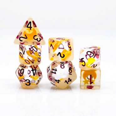 Glow in the Dark Moon and Star RPG Dice Set (ONLINE ORDER ONLY)