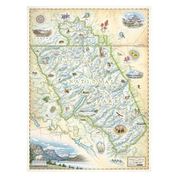 Glacier National Park 1000 Piece Jigsaw Puzzle Xplorer Maps (ONLINE ORDER ONLY)