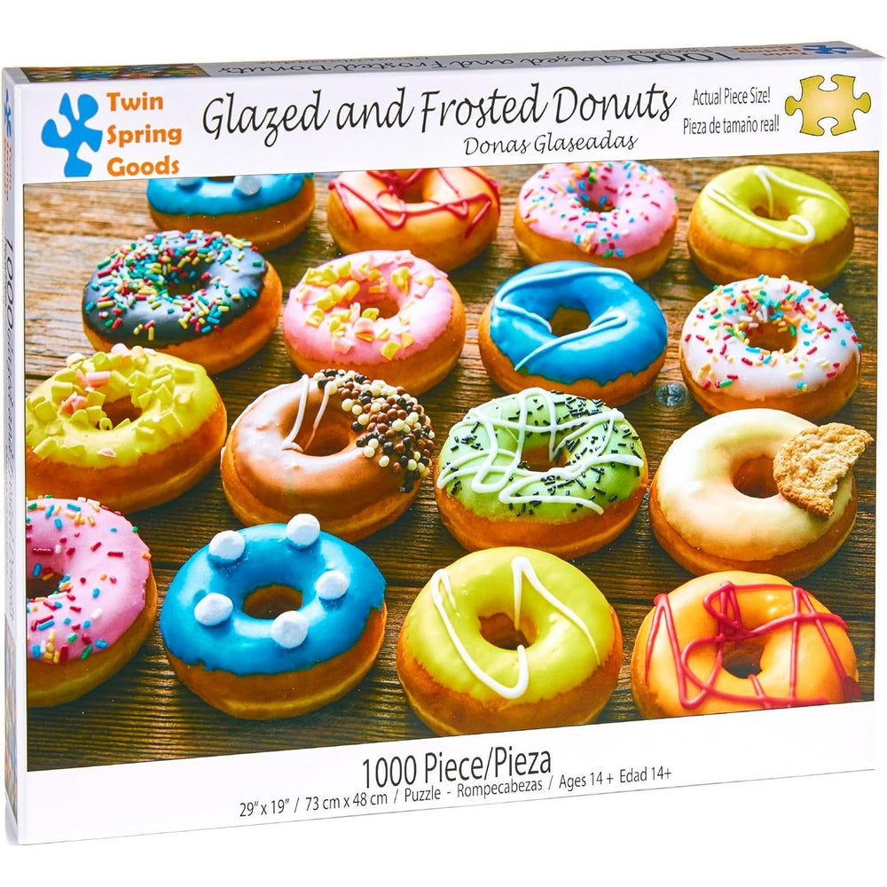 Glazed & Frosted Donuts 1000 Piece Jigsaw Puzzle Twin Spring (ONLINE ORDER ONLY)